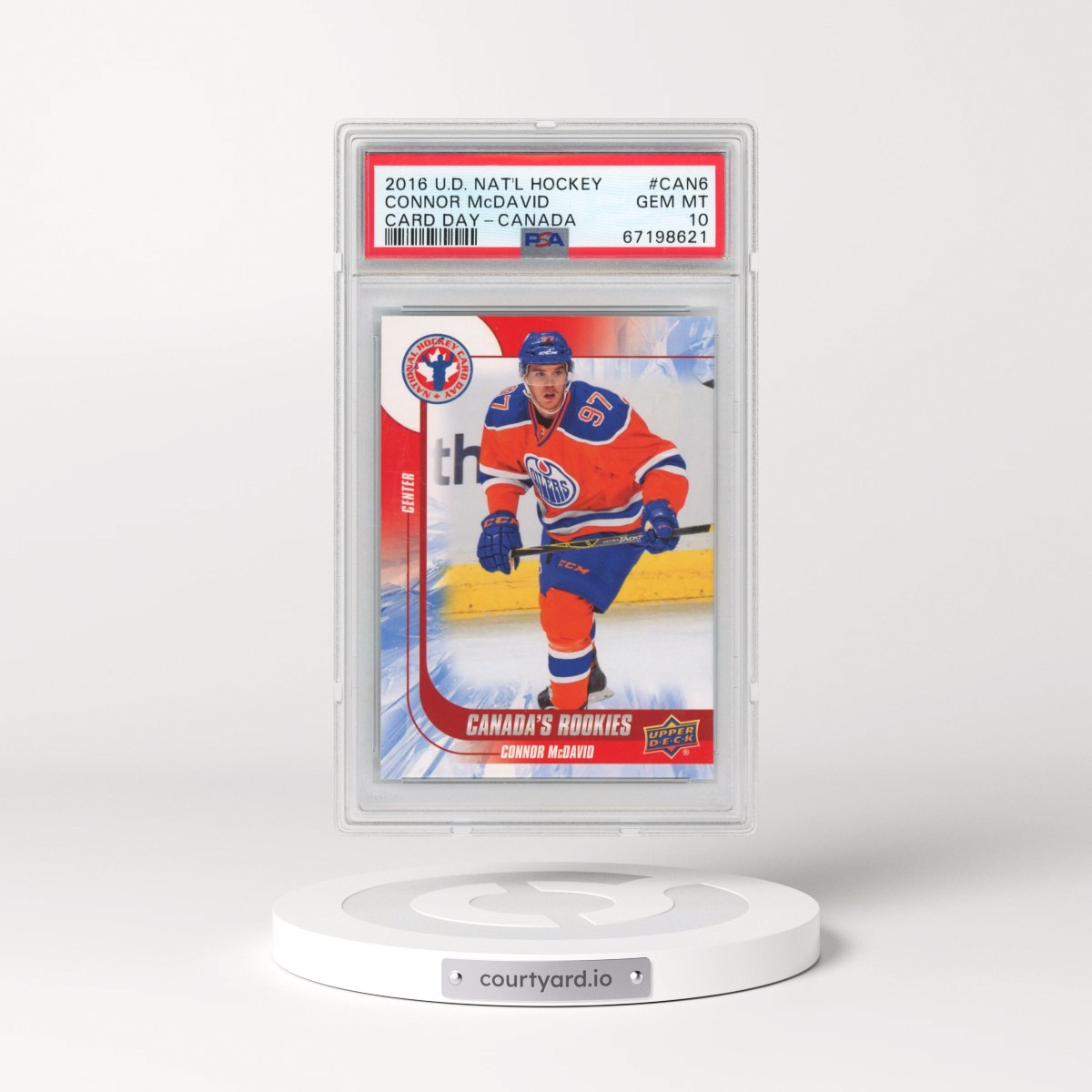 2016 Upper Deck National Hockey Card Day-Canada #CAN6 Connor McDavid (PSA 10 GEM MINT)
