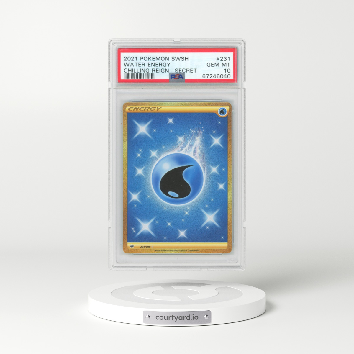 2021 Chilling Reign #231 Water Energy (PSA 10 GEM MINT)