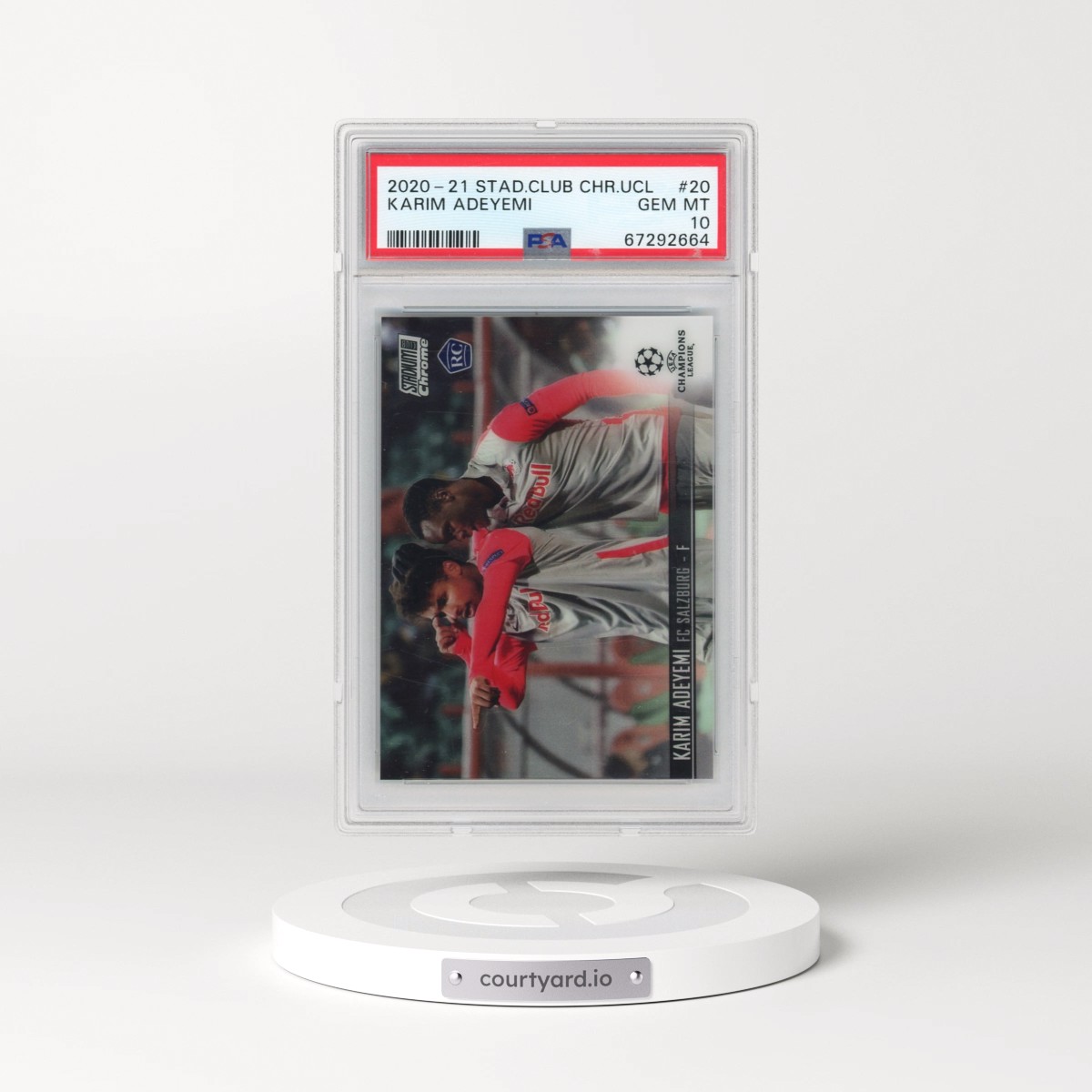 2020 Stadium Club Chrome UEFA Champions League #20 Karim Adeyemi (PSA 10 GEM MINT)