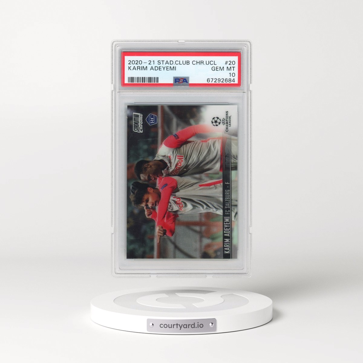 2020 Stadium Club Chrome UEFA Champions League #20 Karim Adeyemi (PSA 10 GEM MINT)