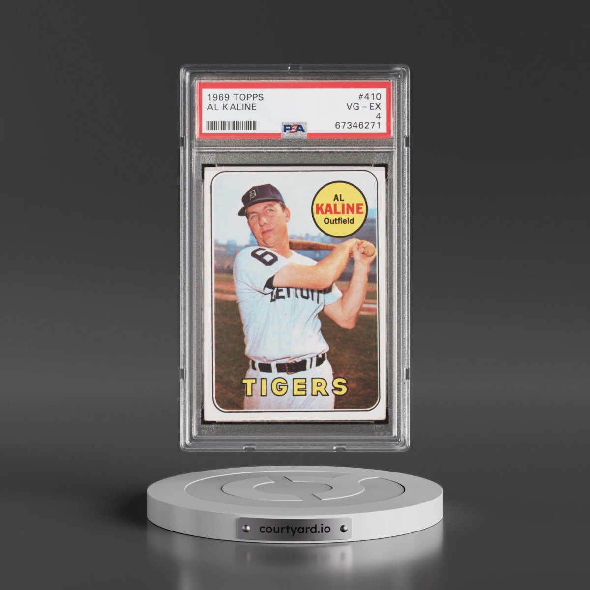1969 Topps #410 Al Kaline (PSA 4 VG-EX)