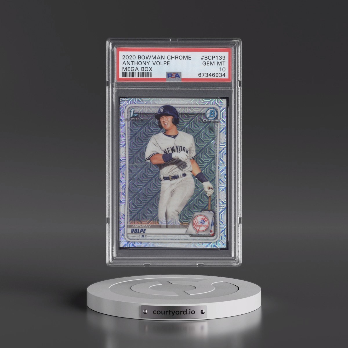 2020 Bowman Chrome Mega Box #BCP139 Anthony Volpe (PSA 10 GEM MINT)