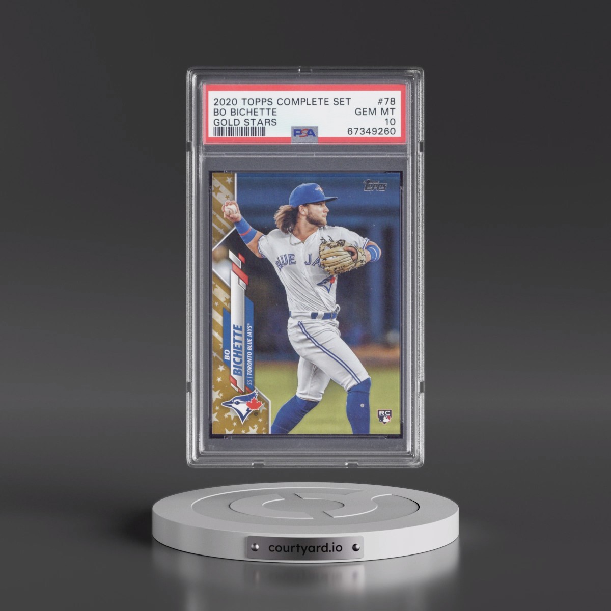 2020 Topps Complete Set Bo Bichette - Gold Stars #78 PSA 10