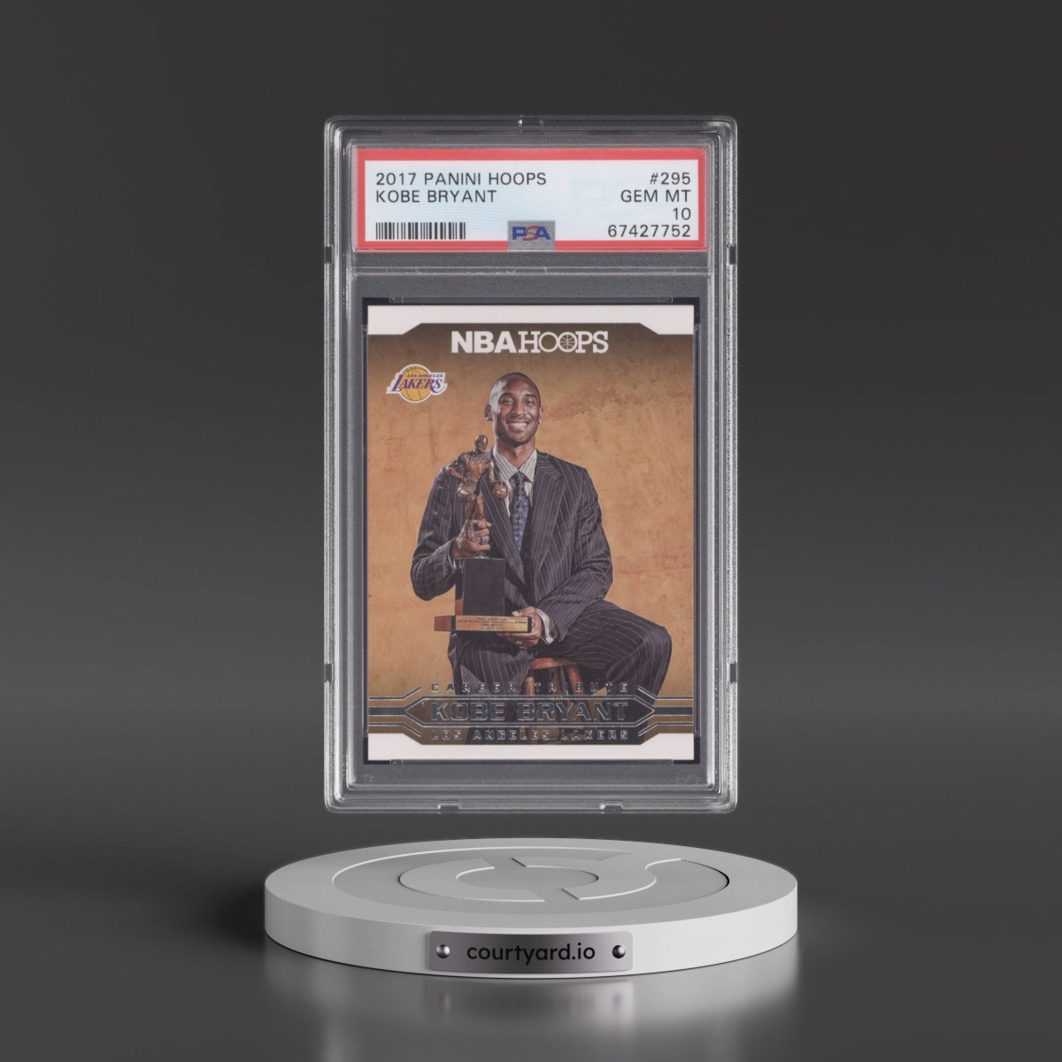 2017 Panini Hoops Kobe Bryant #295 PSA 10