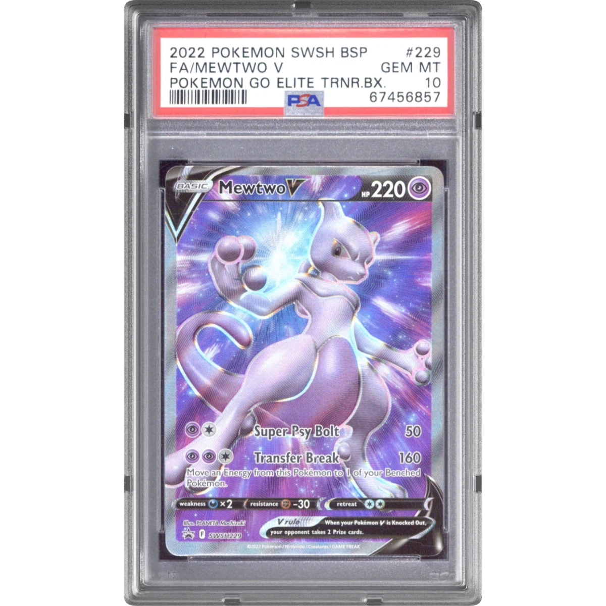 Pokémon Swsh Mewtwo V - Go Elite