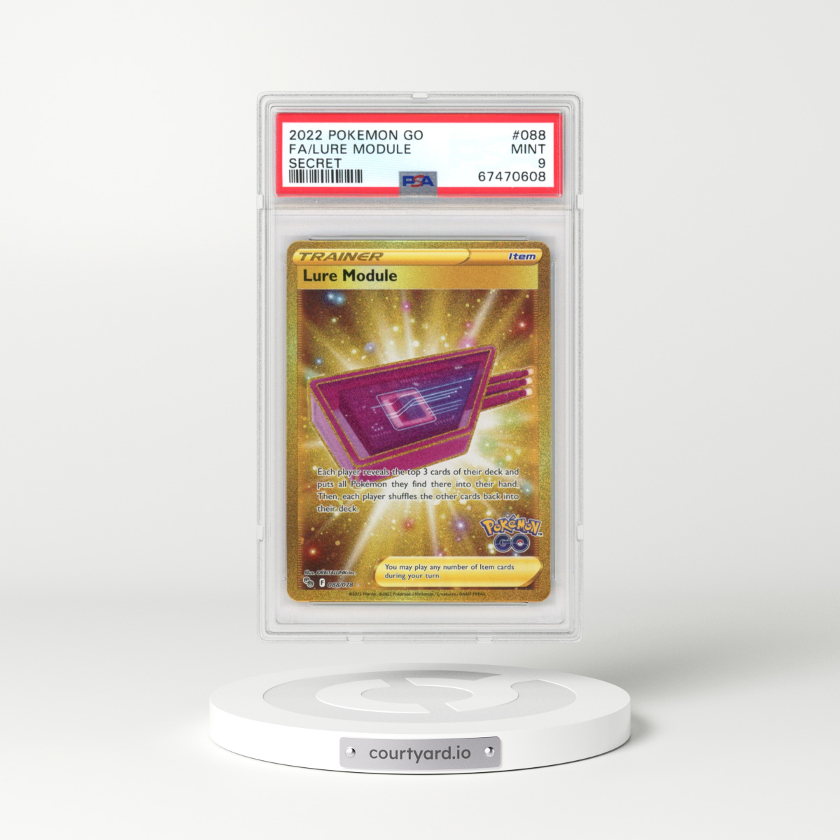2022 Pokémon GO #088 Lure Module - Secret (PSA 9 MINT)
