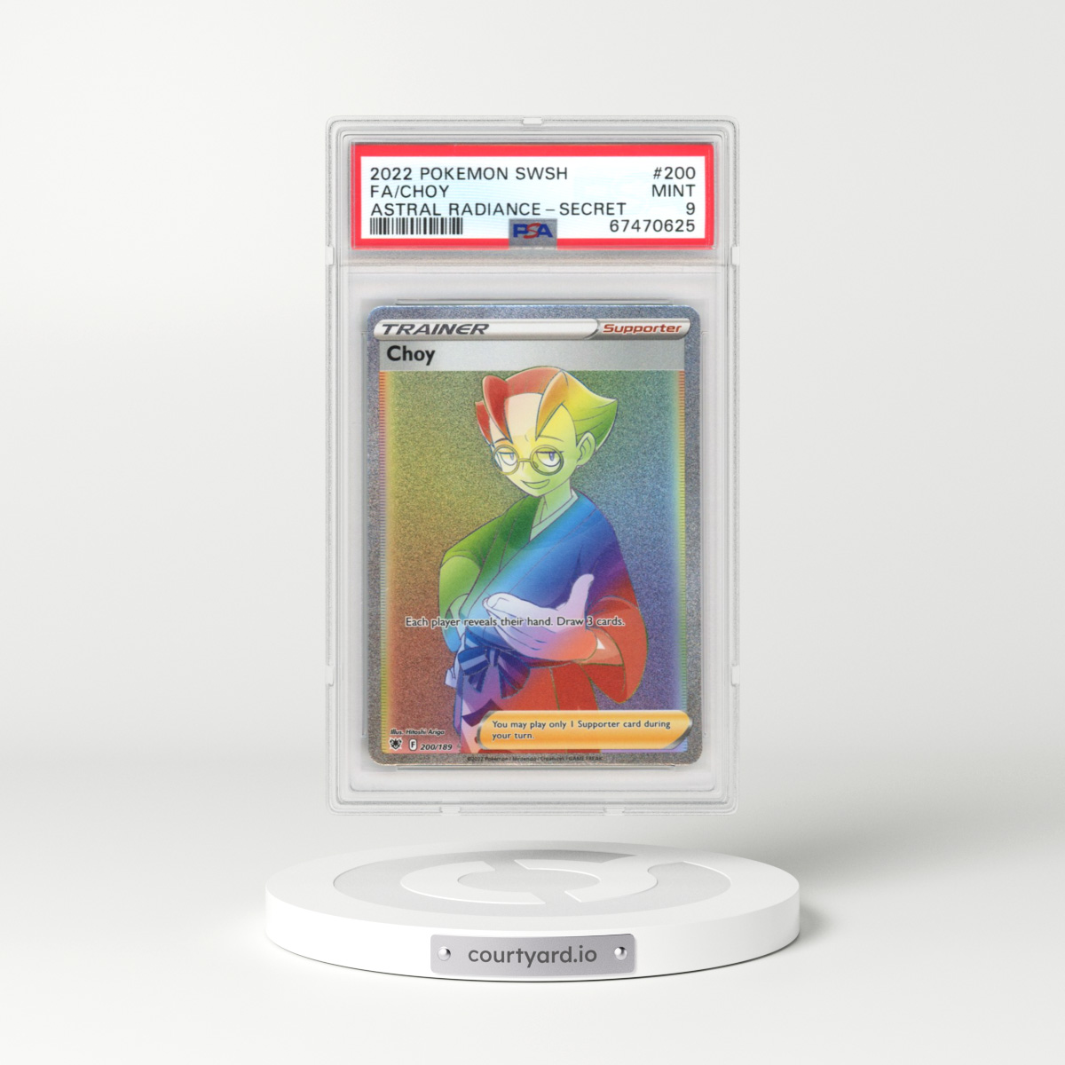 2022 Astral Radiance #200 Choy (PSA 9 MINT)