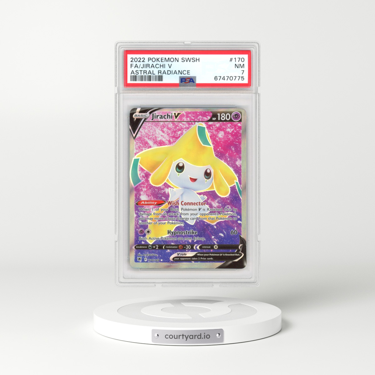 2022 Astral Radiance #170 Jirachi V - Holo (PSA 7 NM)