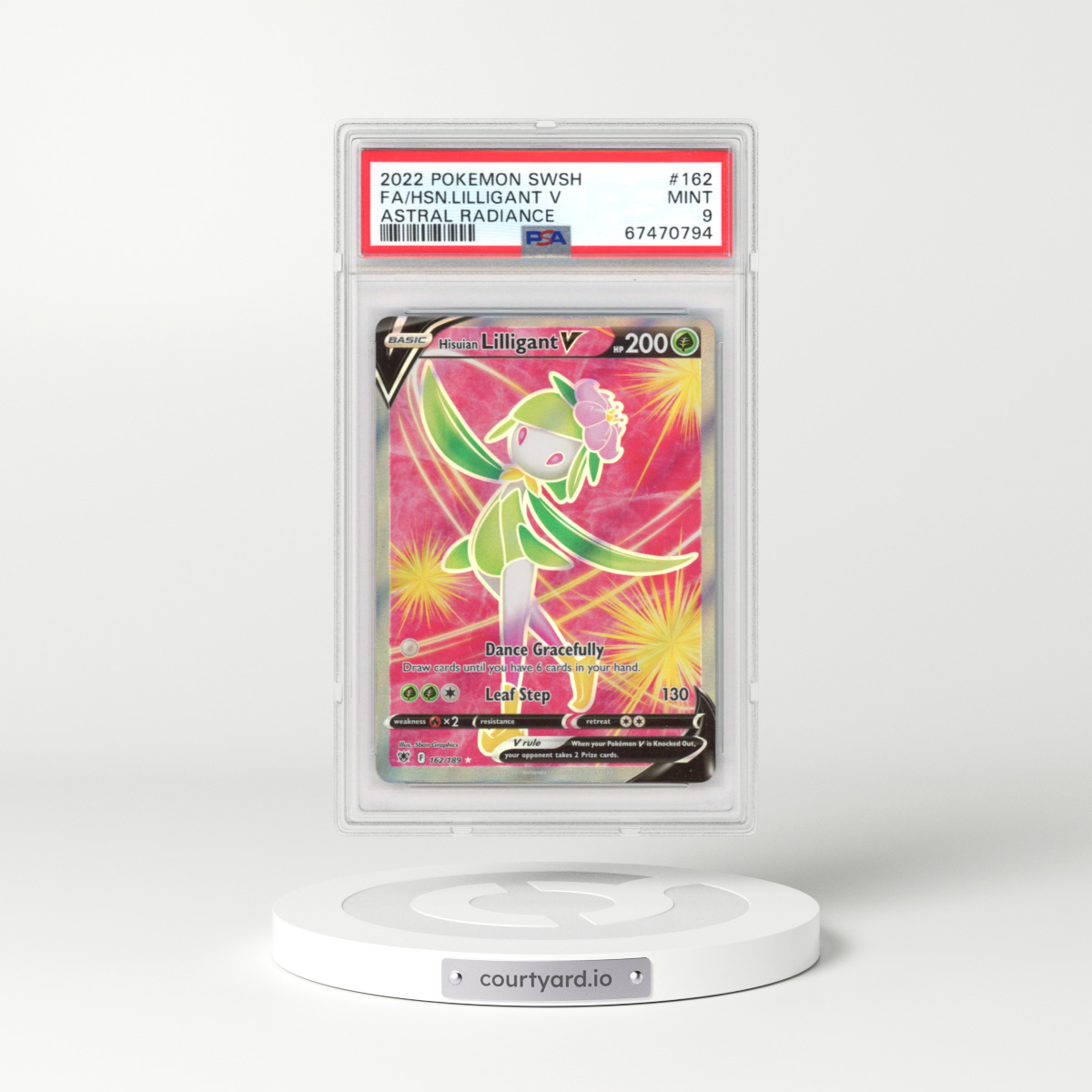 2022 Astral Radiance #162 Hisuian Lilligant V - Holo (PSA 9 MINT)