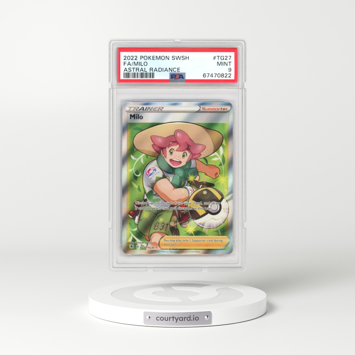 2022 Astral Radiance #TG27 Milo (PSA 9 MINT)