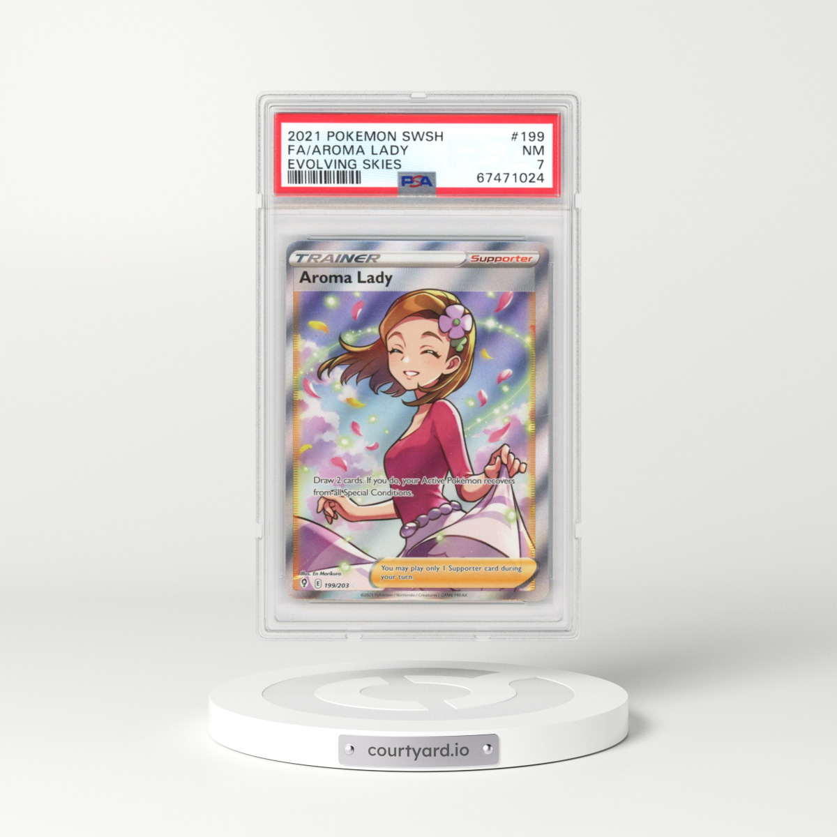 2021 Evolving Skies #199 Aroma Lady (PSA 7 NM)