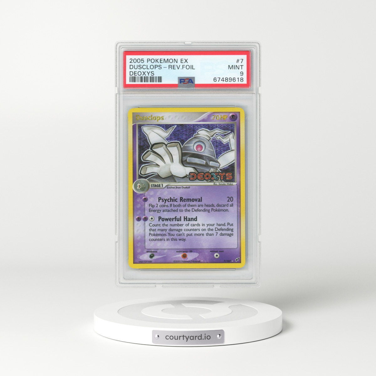 2005 EX Deoxys #7 Dusclops (PSA 9 MINT)