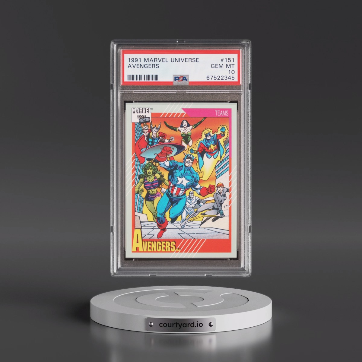 1991 Marvel Universe #151 Avengers (PSA 10 GEM MINT)