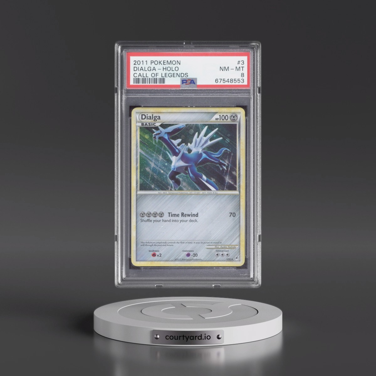 2011 Pokémon Call of Legends Dialga - Holo #3 PSA 8