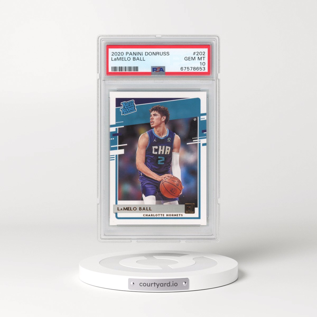 2020 Panini Donruss #202 LaMelo Ball (PSA 10 GEM MINT)