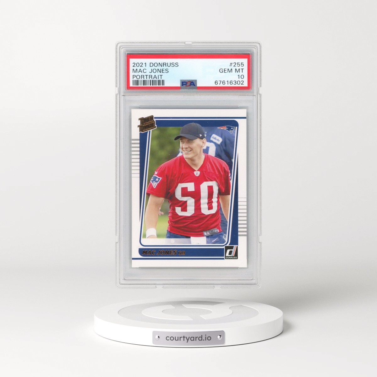 2021 Panini Donruss #255 Mac Jones - Portrait (PSA 10 GEM MINT)
