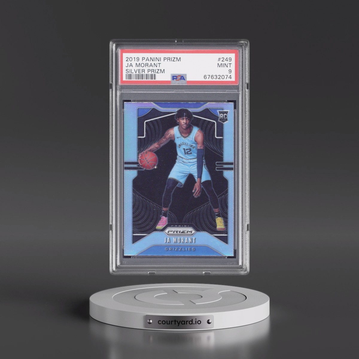 2019 Panini Prizm #249 Ja Morant - Silver Prizm (PSA 9 MINT)