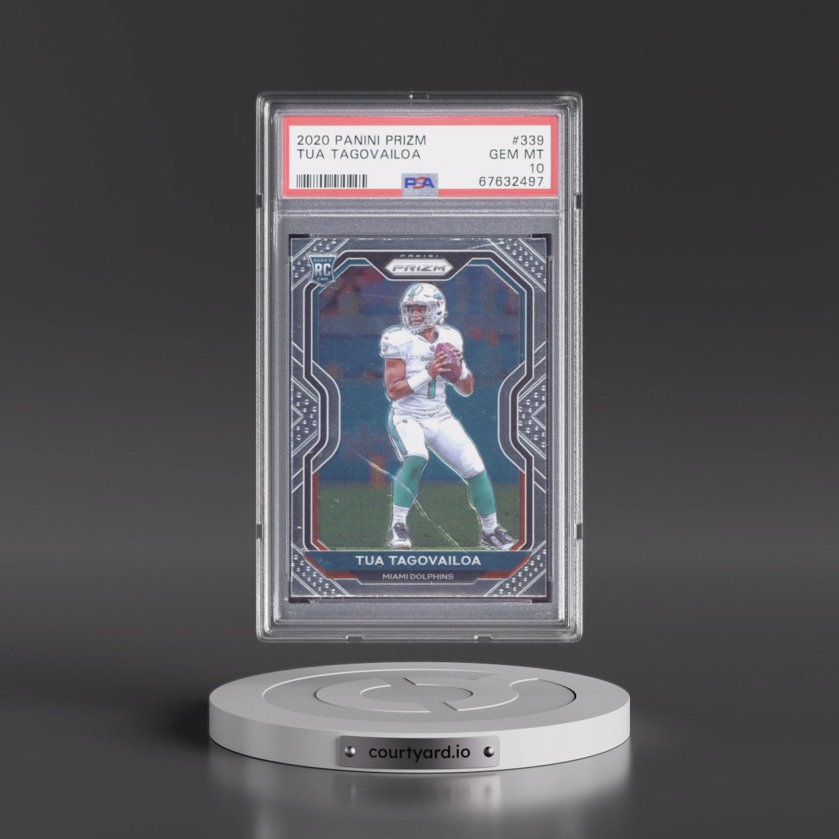 2020 Panini Prizm #339 Tua Tagovailoa (PSA 10 GEM MINT)