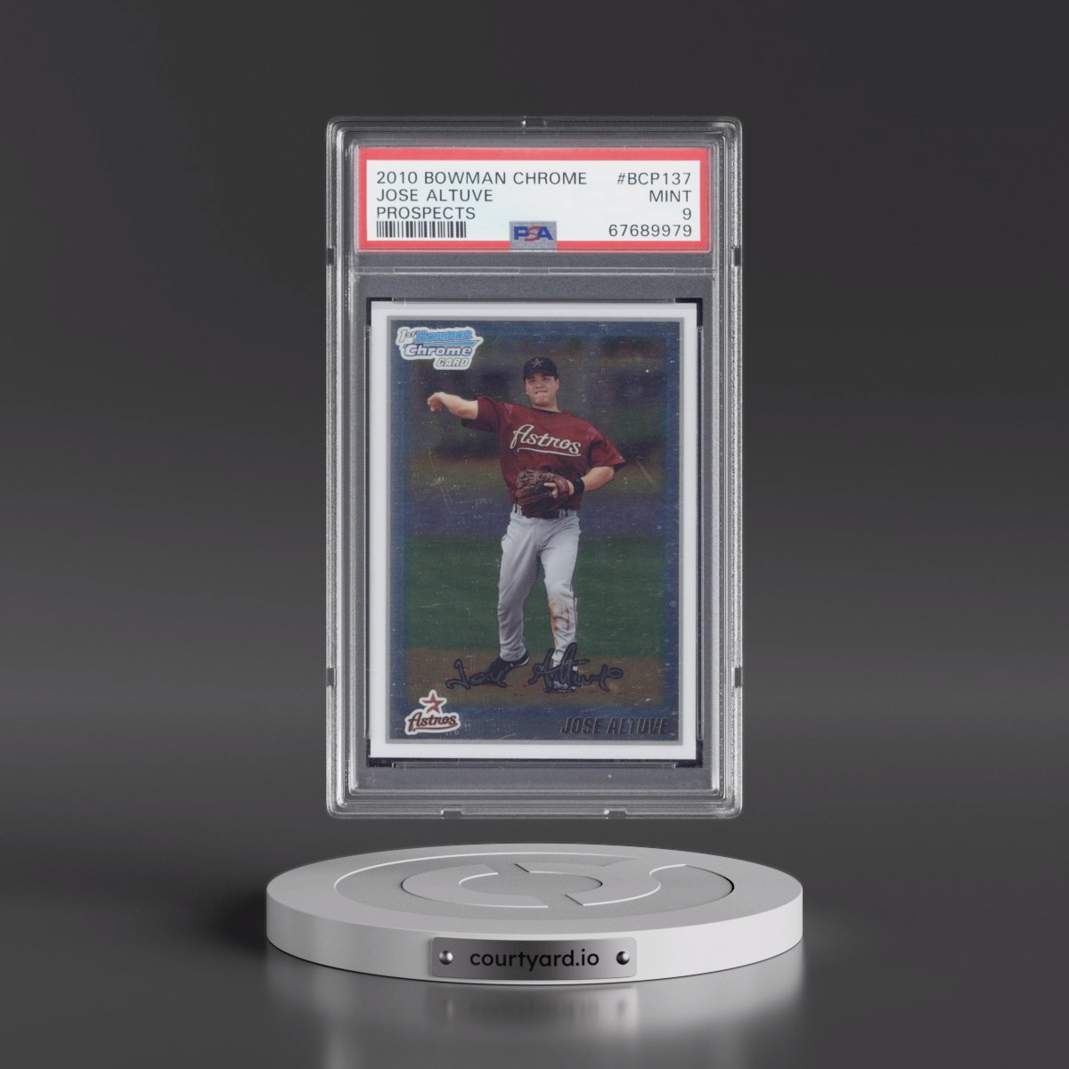 2010 Bowman Chrome Prospects #BCP137 Jose Altuve (PSA 9 MINT)
