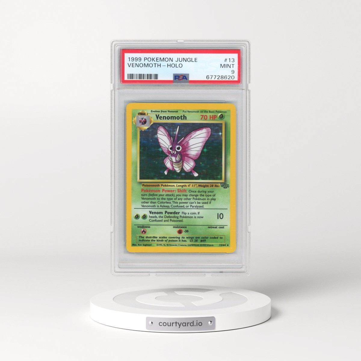 1999 Pokémon Jungle #13 Venomoth - Holo (PSA 9 MINT)