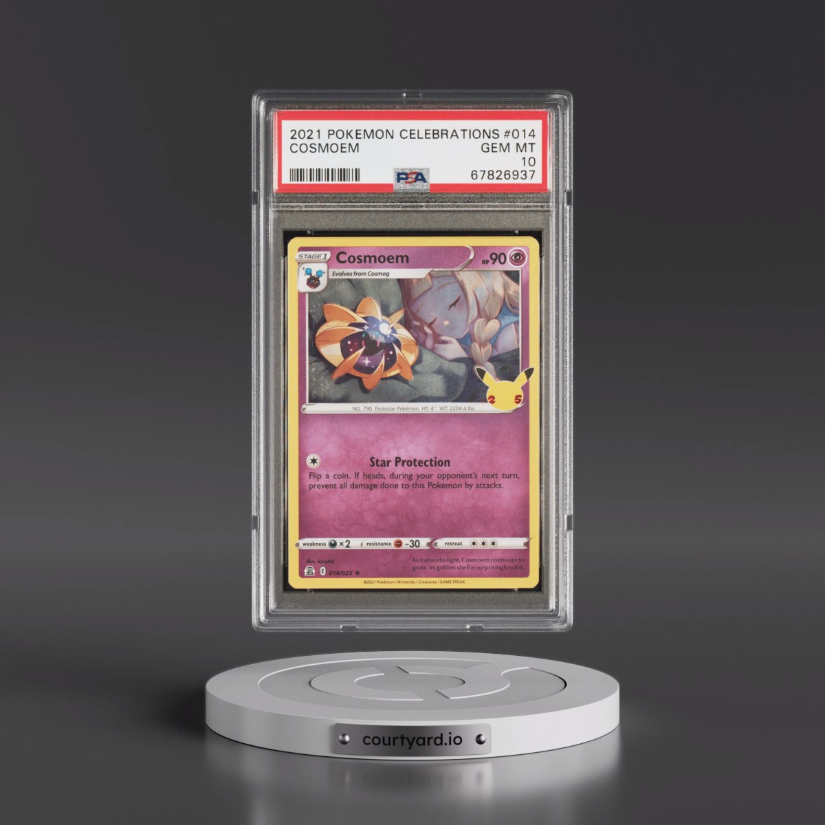 2021 Pokémon Celebrations #014 Cosmoem (PSA 10 GEM MINT)