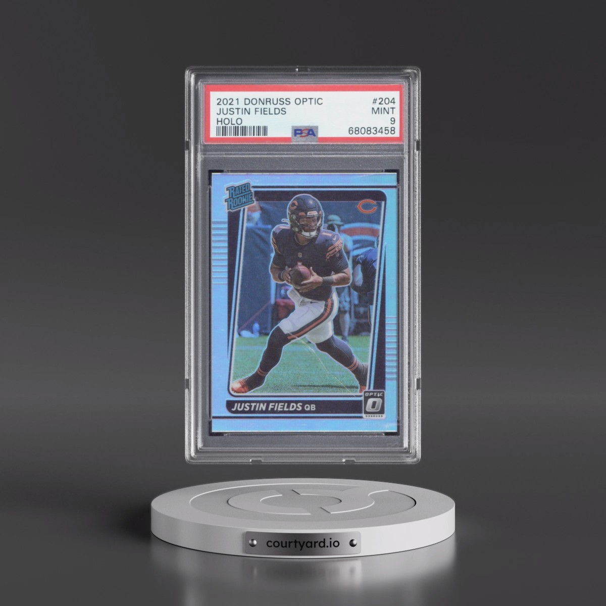 2021 Panini Donruss Optic Justin Fields - Holo #204 PSA 9