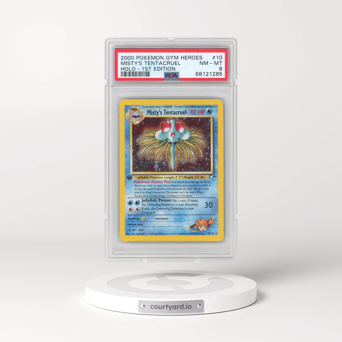 2000 Pokémon Gym Heroes #10 Misty's Tentacruel - 1st Edition Holo (PSA 8 NM-MT)