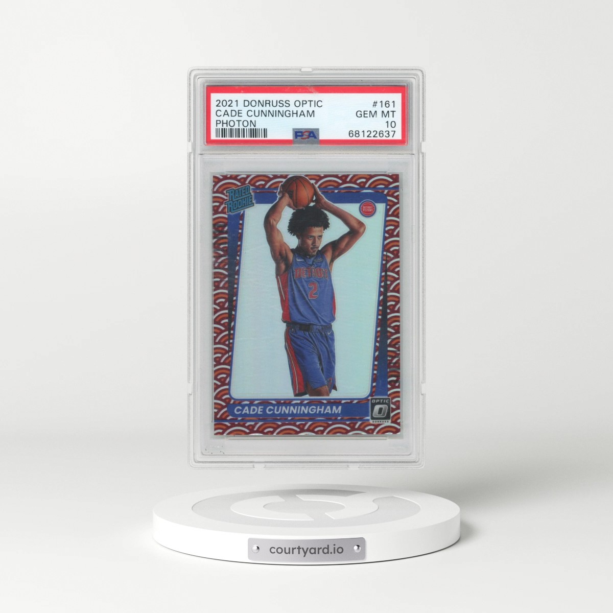 2021 Panini Donruss Optic #161 Cade Cunningham - Photon (PSA 10 GEM MINT)