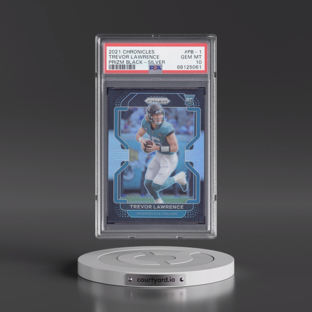 2021 Panini Chronicles Prizm Black Trevor Lawrence - Silver #PB-1 PSA 10