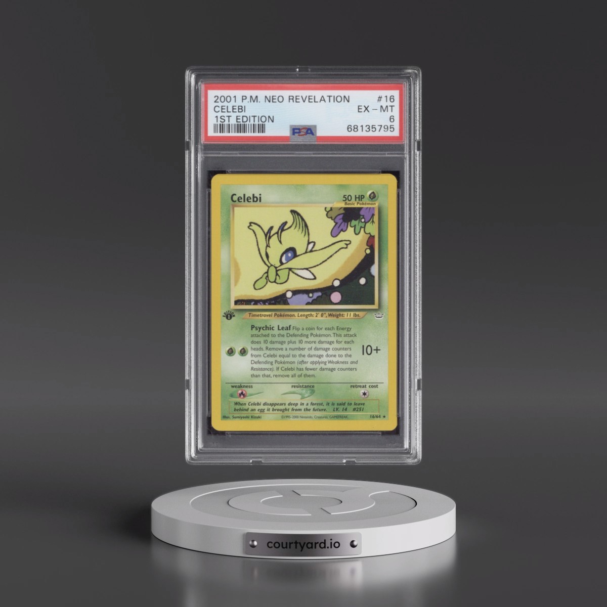 2001 Pokémon Neo Revelation Celebi - 1st Edition #16 PSA 6