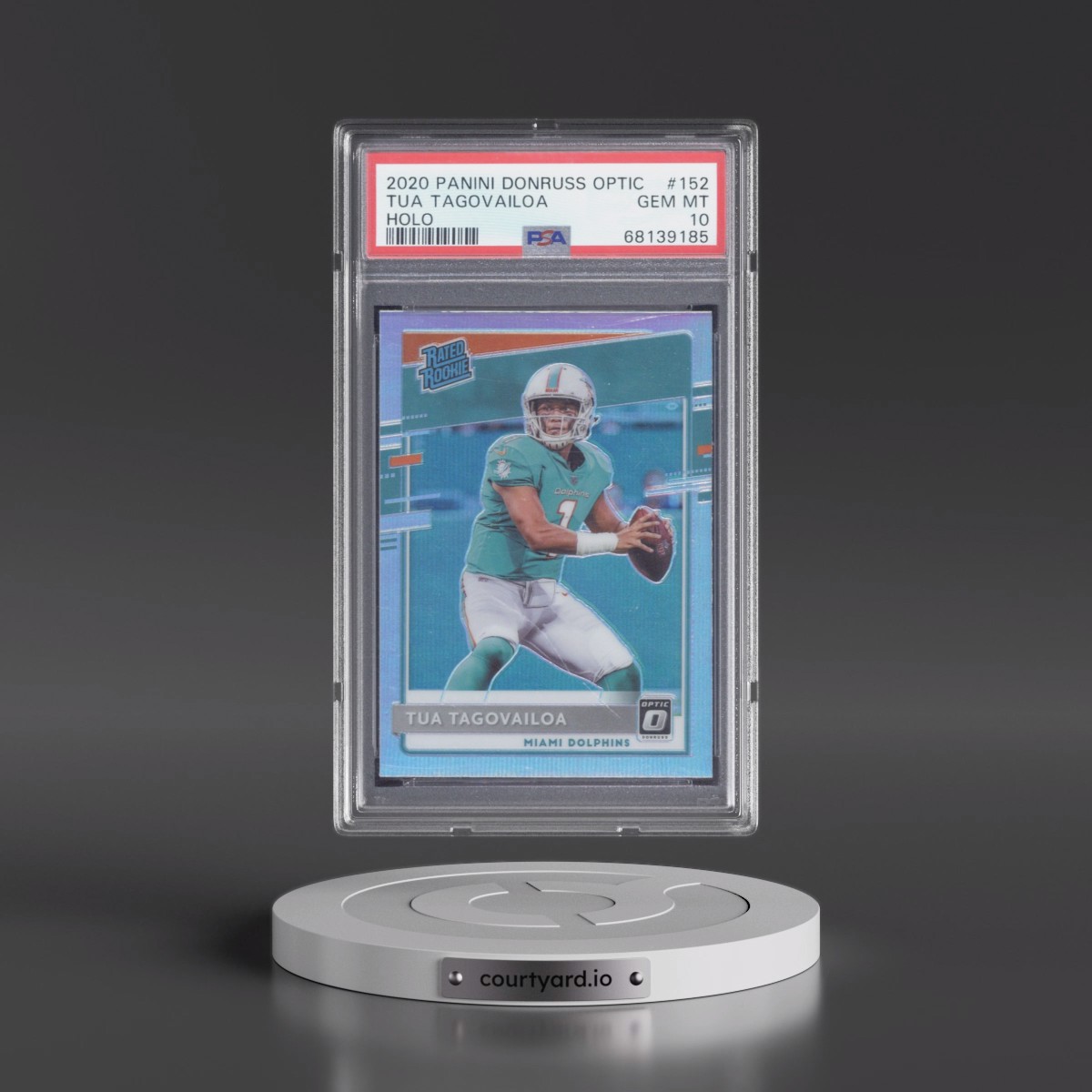 2020 Panini Donruss Optic #152 Tua Tagovailoa - Holo (PSA 10 GEM MINT)