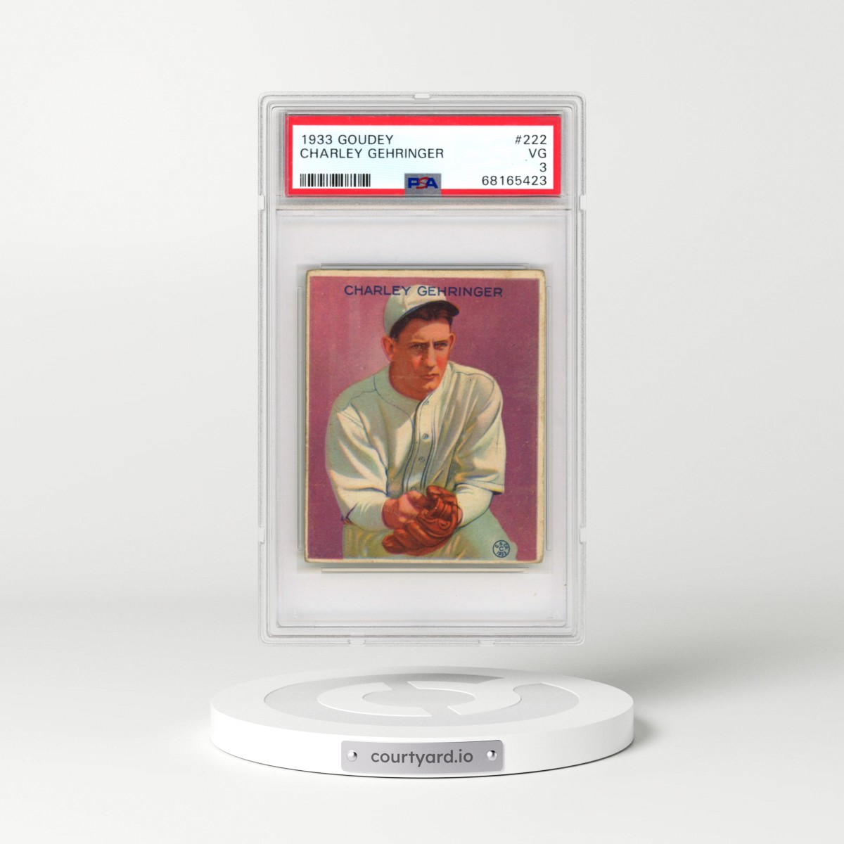 1933 Goudey #222 Charley Gehringer (PSA 3 VG)