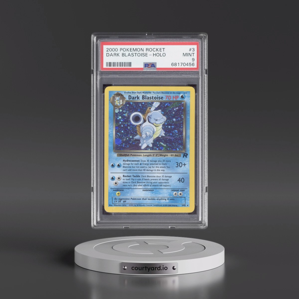 2000 Pokémon Rocket #3 Dark Blastoise - Holo (PSA 9 MINT)