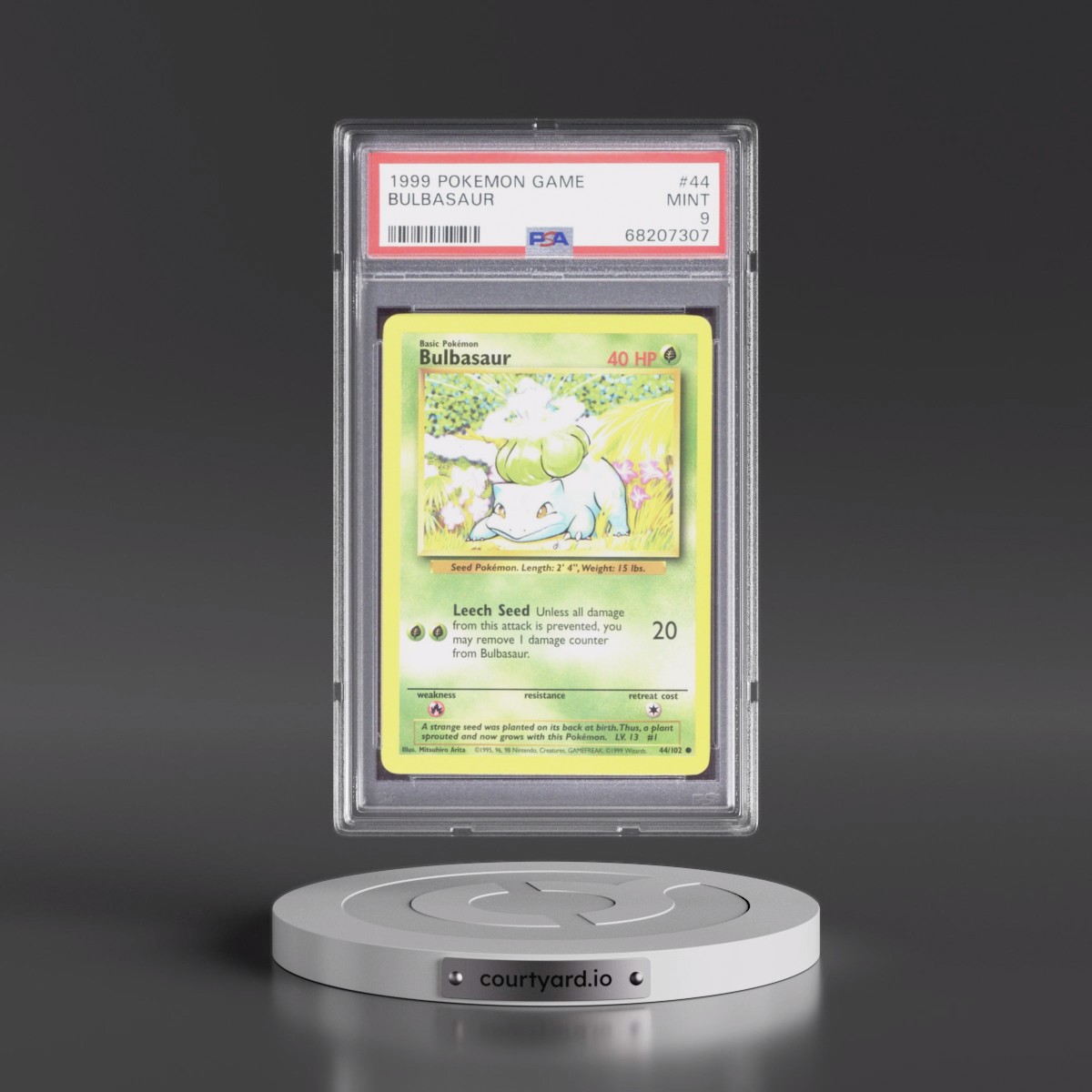 1999 Pokémon Game #44 Bulbasaur (PSA 9 MINT)