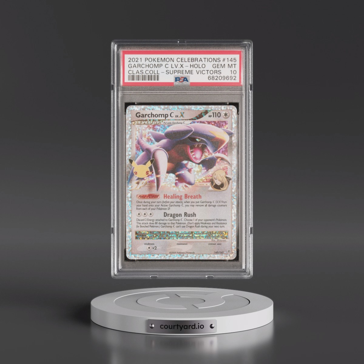 2021 Pokémon Celebrations Classic Collection #145 Garchomp C LV.X - Holo (PSA 10 GEM MINT)