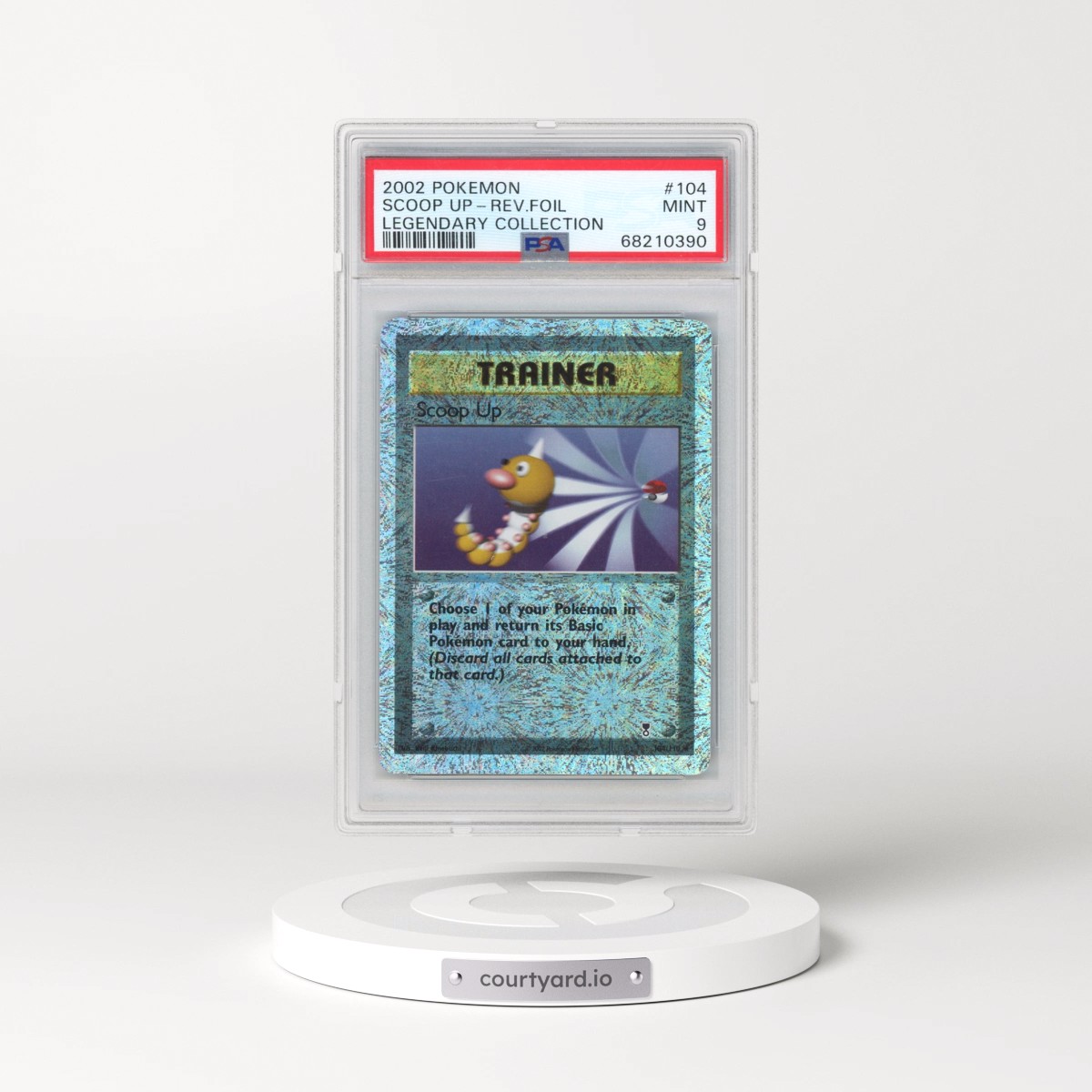 2002 Pokémon Legendary Collection #104 Scoop Up - Reverse Foil (PSA 9 MINT)