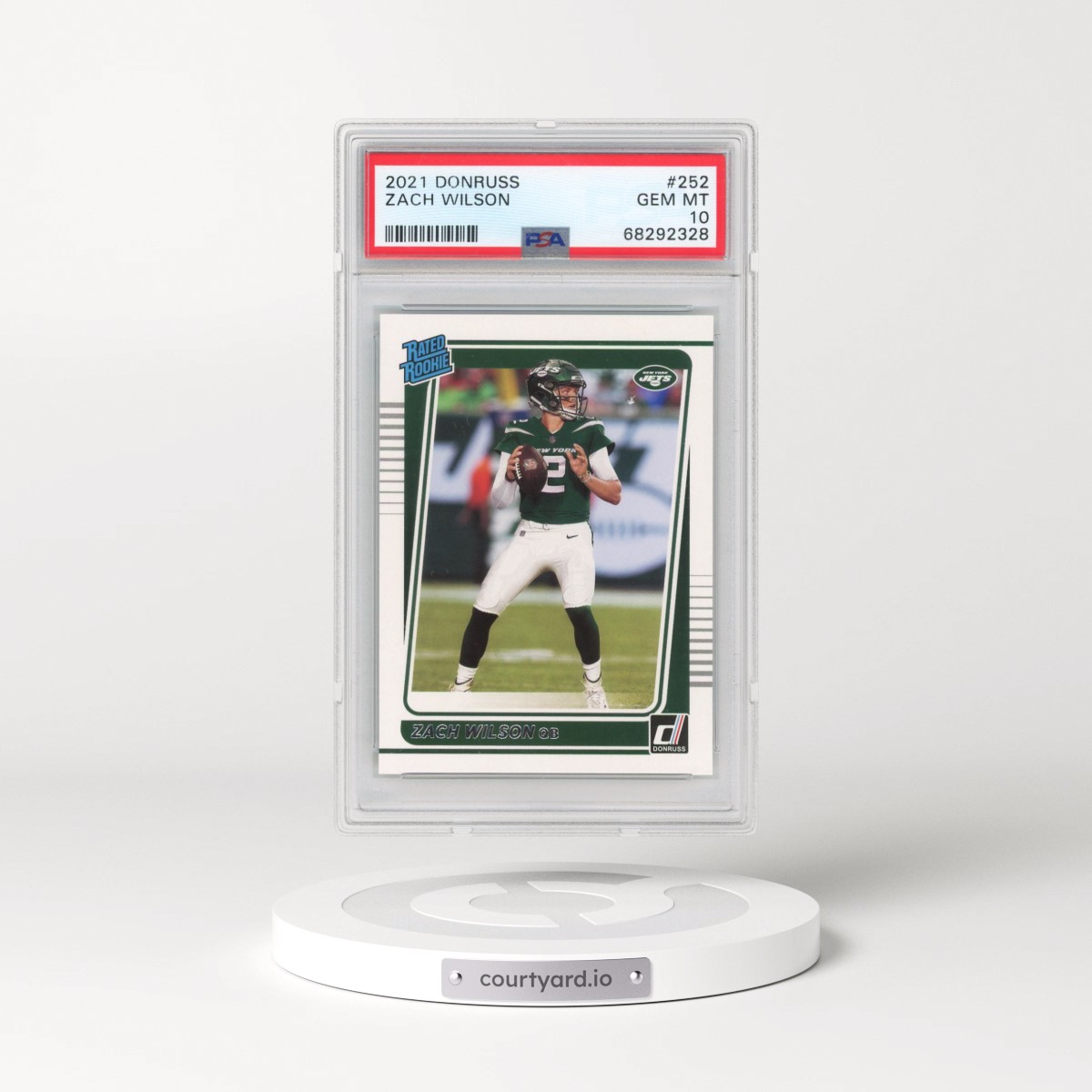 2021 Panini Donruss #252 Zach Wilson (PSA 10 GEM MINT)