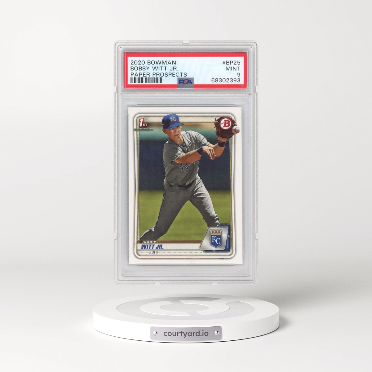2020 Bowman Paper Prospects #BP25 Bobby Witt Jr. (PSA 9 MINT)