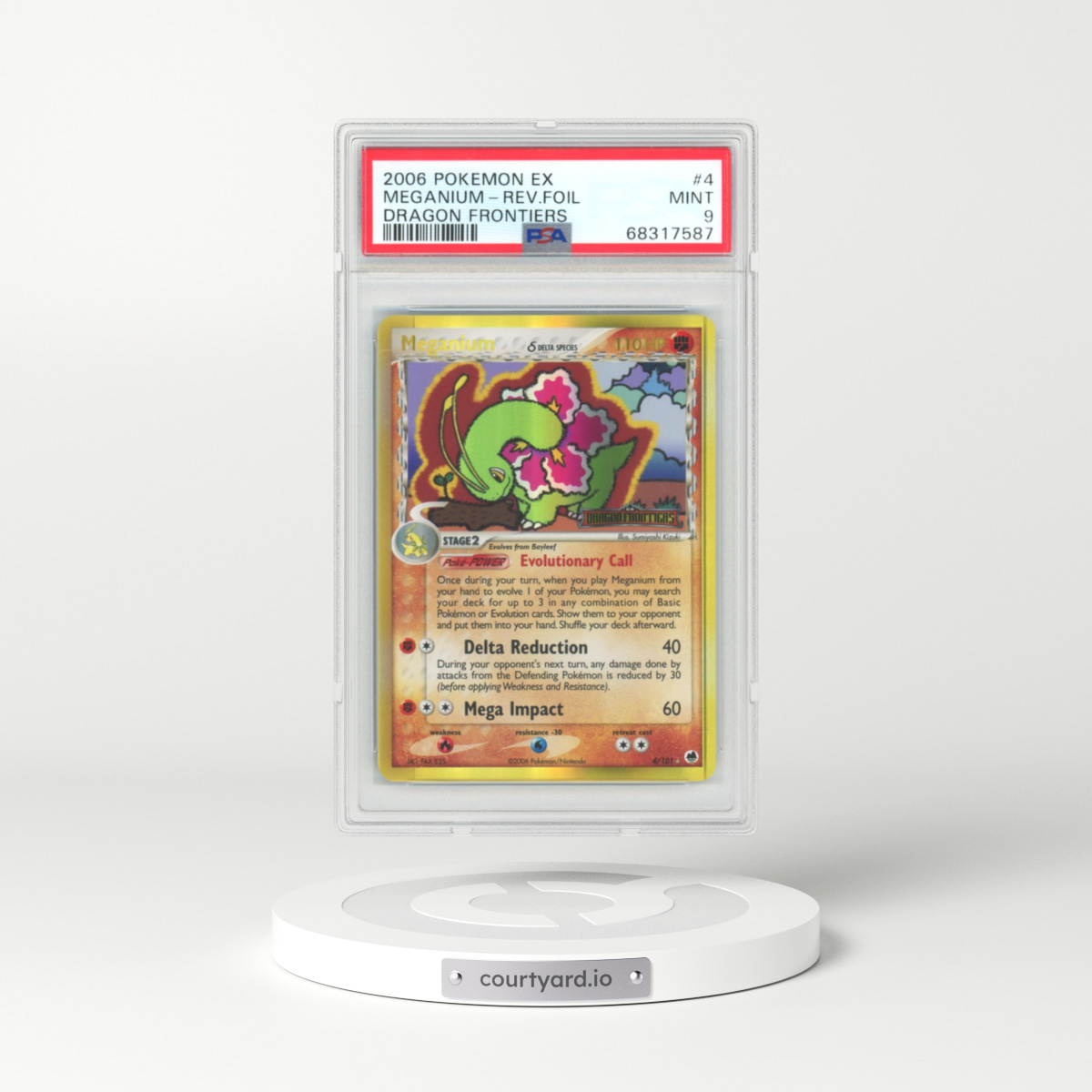 2006 EX Dragon Frontiers #4 Meganium (PSA 9 MINT)