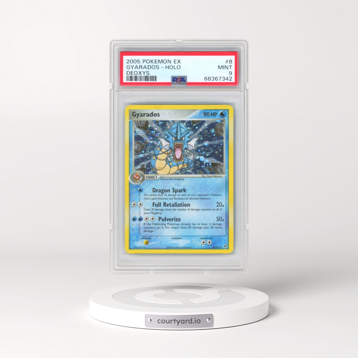 2005 Pokémon EX Deoxys #8 Gyarados - Holo (PSA 9 MINT)