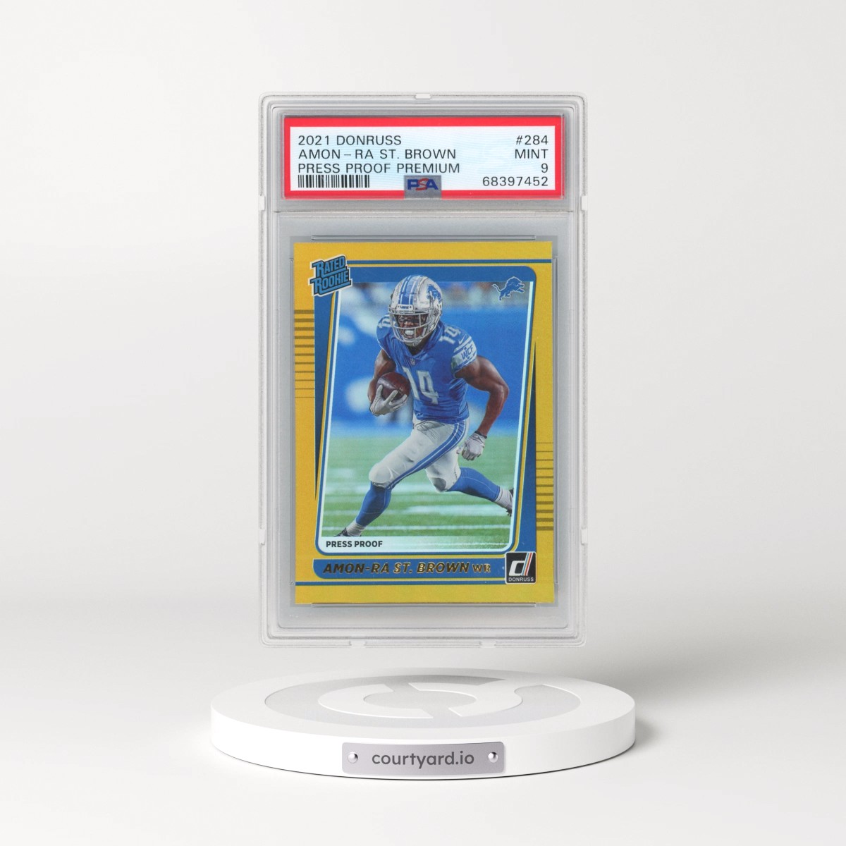 2021 Panini Donruss #284 Amon-RA St. Brown - Press Proof Premium (PSA 9 MINT)