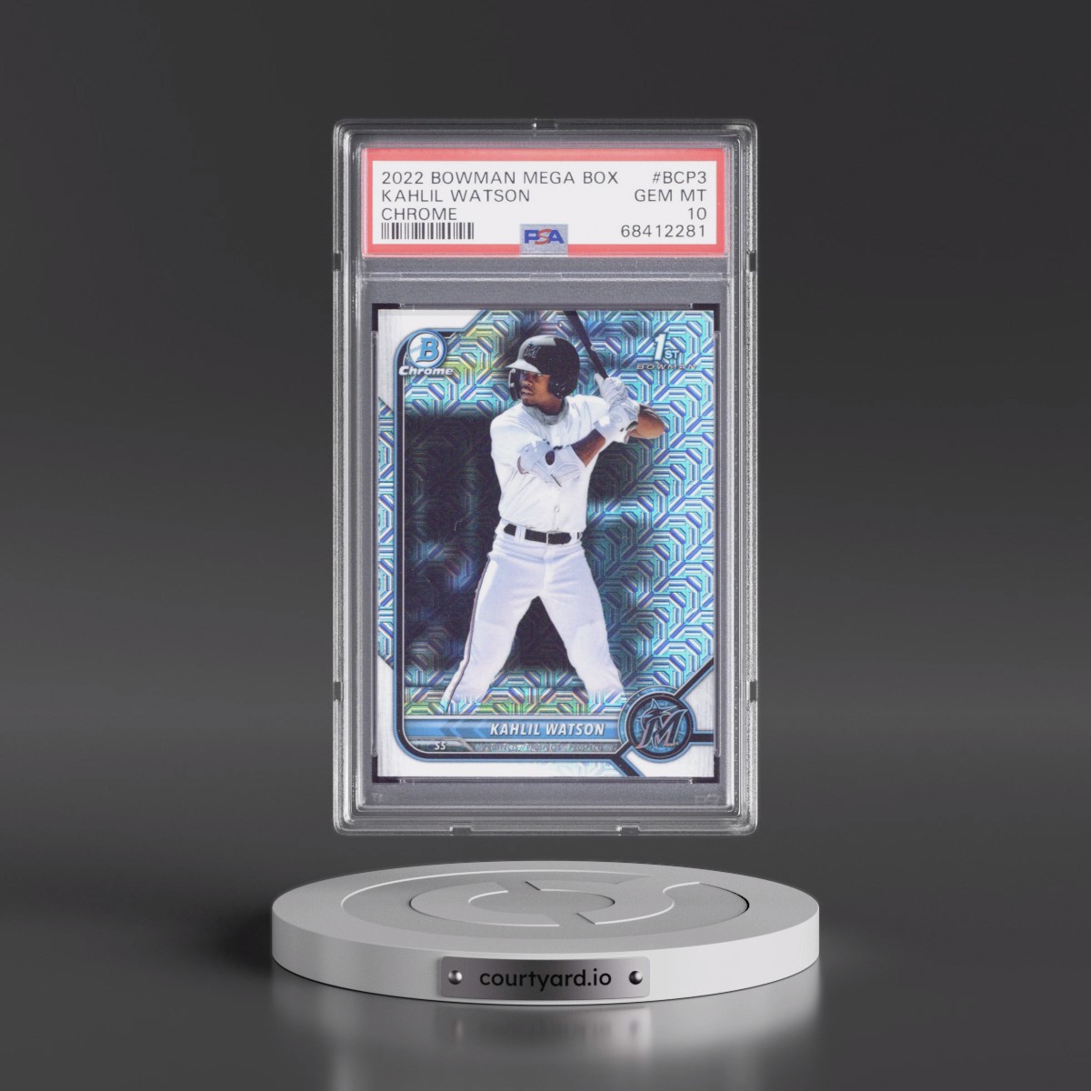 2022 Bowman Mega Box Chrome #3 Kahlil Watson (PSA 10 GEM MINT)