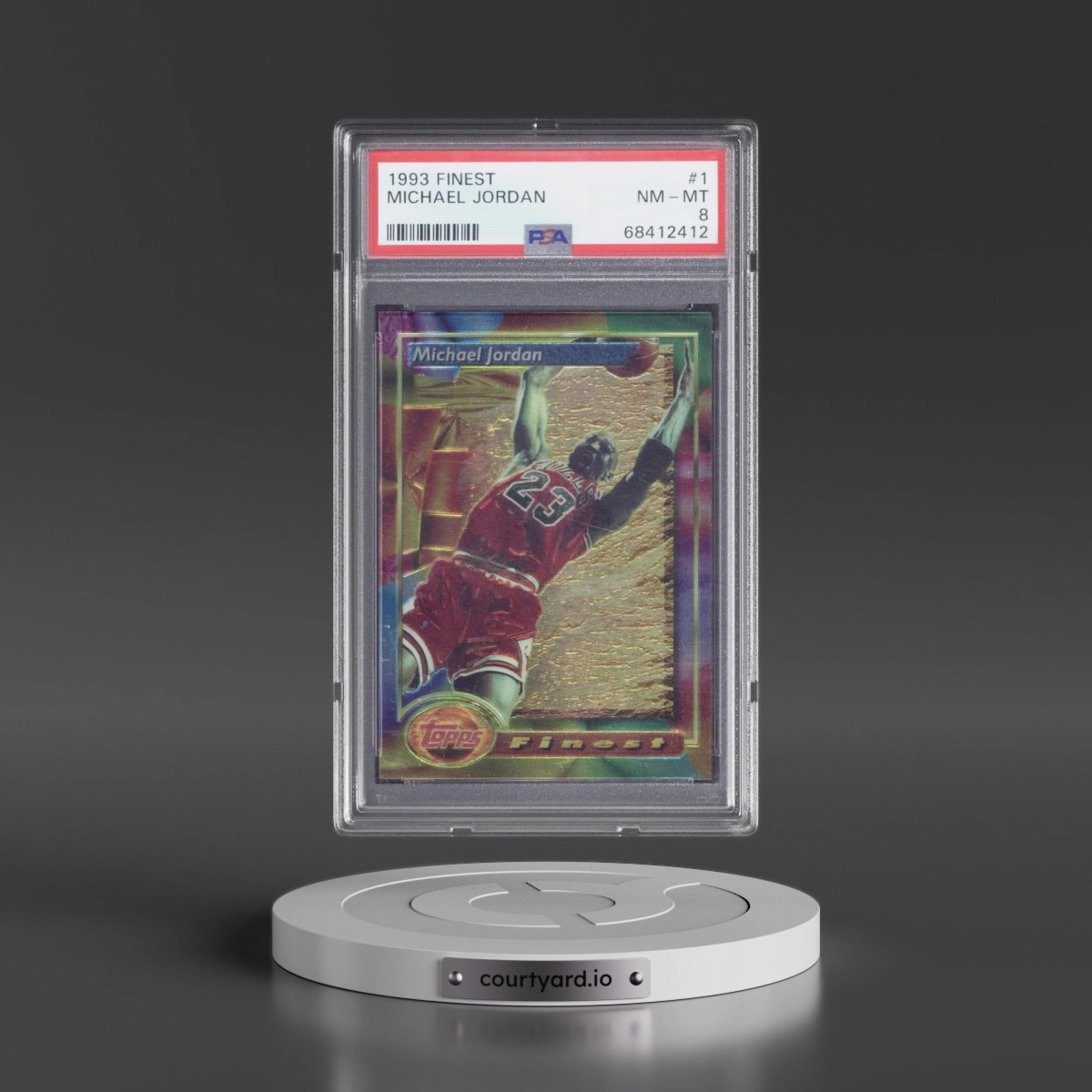 1993 Finest #1 Michael Jordan (PSA 8 NM-MT)