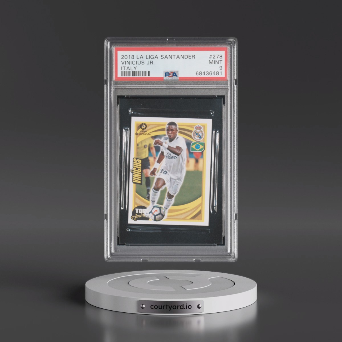 2018 Panini La Liga Santander #278 Vinicius Jr. - Italy (PSA 9 MINT)