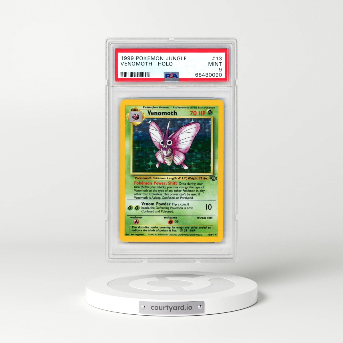 1999 Pokémon Jungle #13 Venomoth - Holo (PSA 9 MINT)
