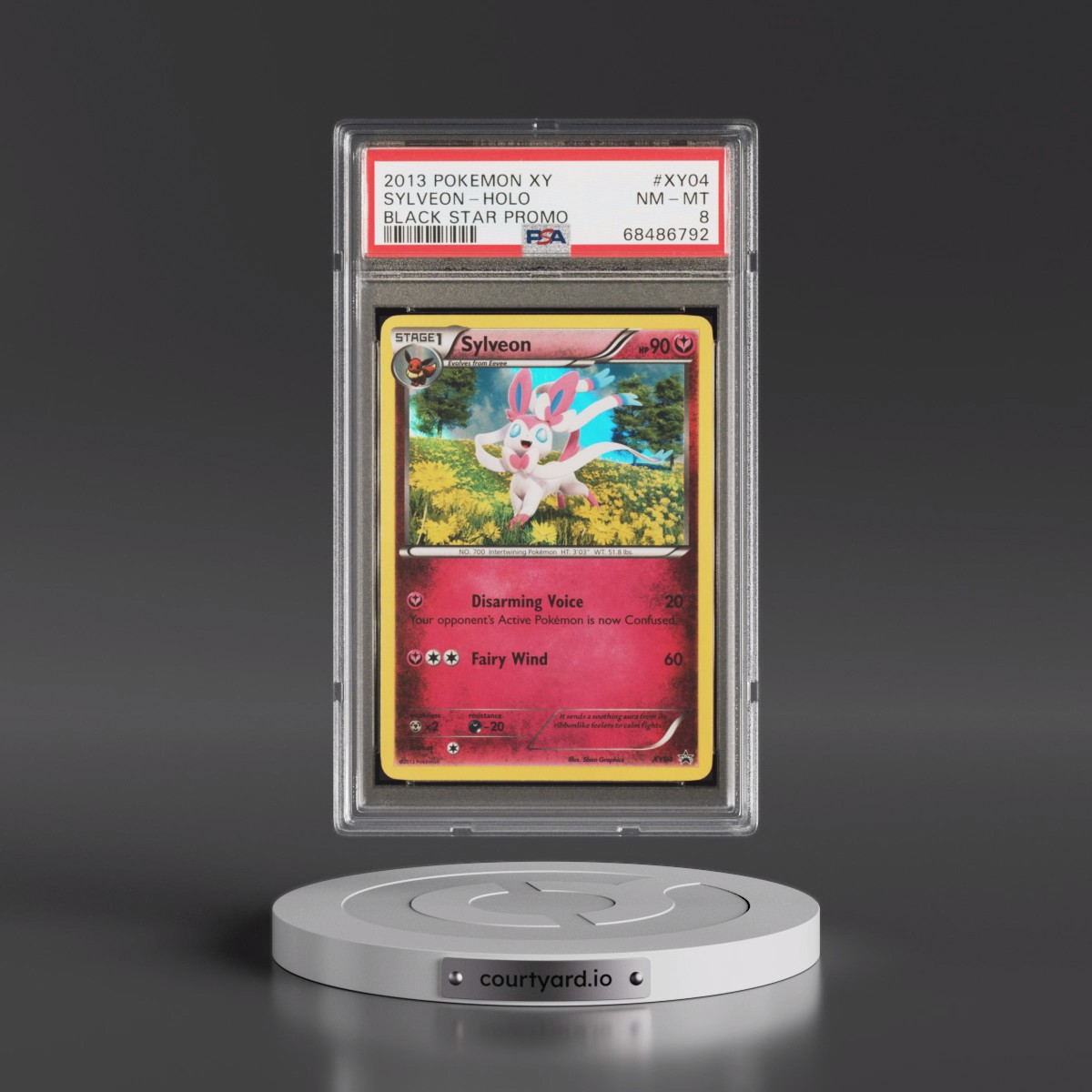 2013 Pokémon XY Black Star Promo #XY04 Sylveon - Holo Sylveon Collection (PSA 8 NM-MT)