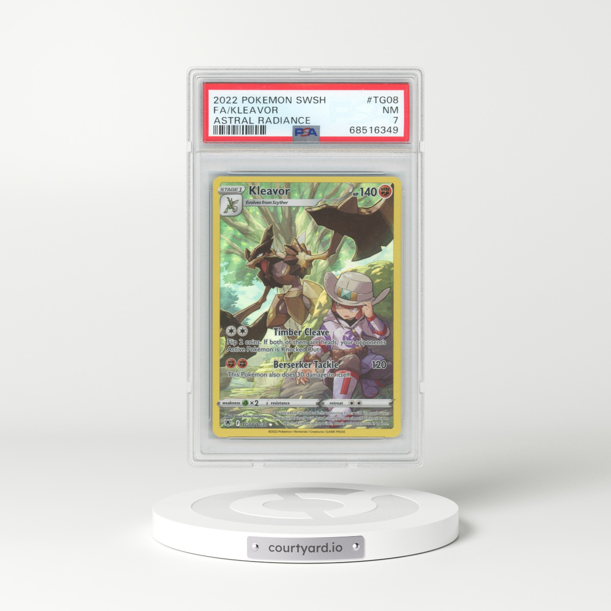 2022 Astral Radiance #TG08 Kleavor - Character Rare (PSA 7 NM)