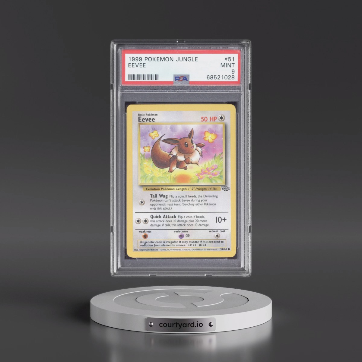 1999 Pokémon Jungle #51 Eevee (PSA 9 MINT)