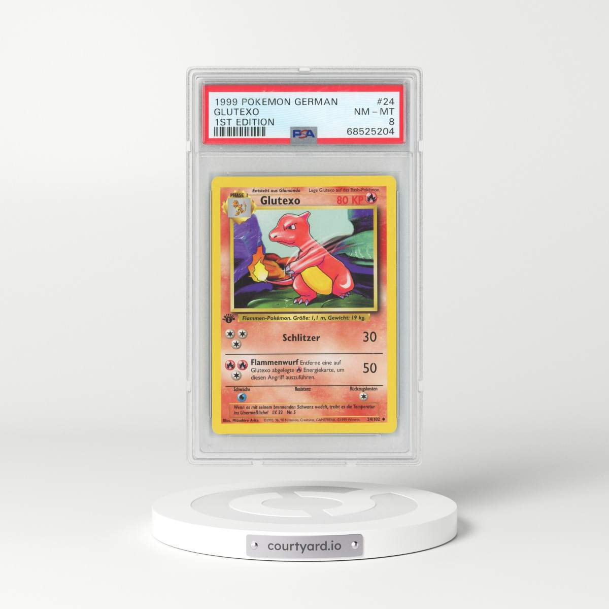 1999 German Base Set #24 Glutexo - 1st Edition (PSA 8 NM-MT)