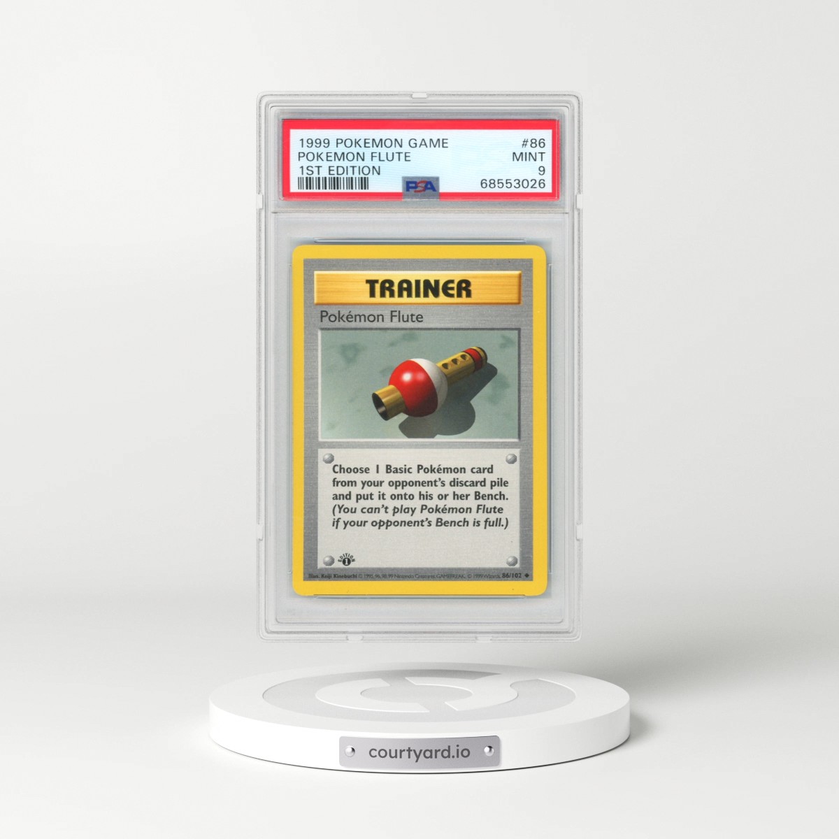 1999 Pokémon Game #86 Pokemon Flute - 1st Edition (PSA 9 MINT)